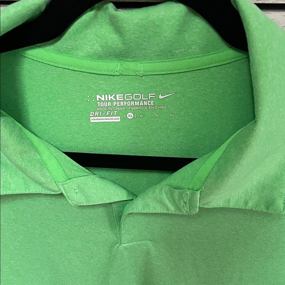 Nike Golf Men's Bright Green Polo